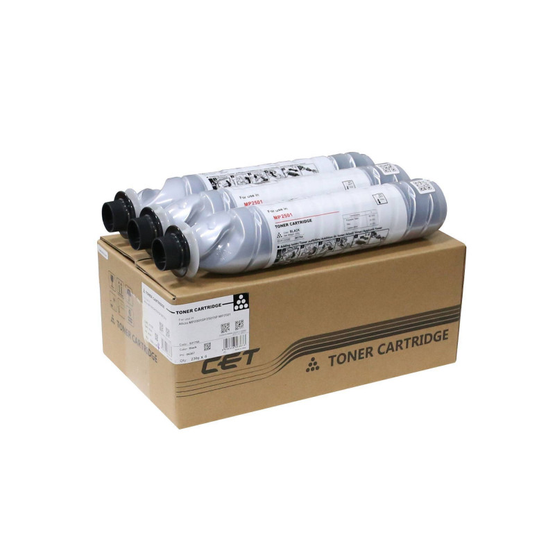Тонер-картридж для RICOH Aficio MP1813L/MP2001L/MP2501L/MP2001SP/MP2501SP/MP2013L (SD6) 230г (841768/841769) CET