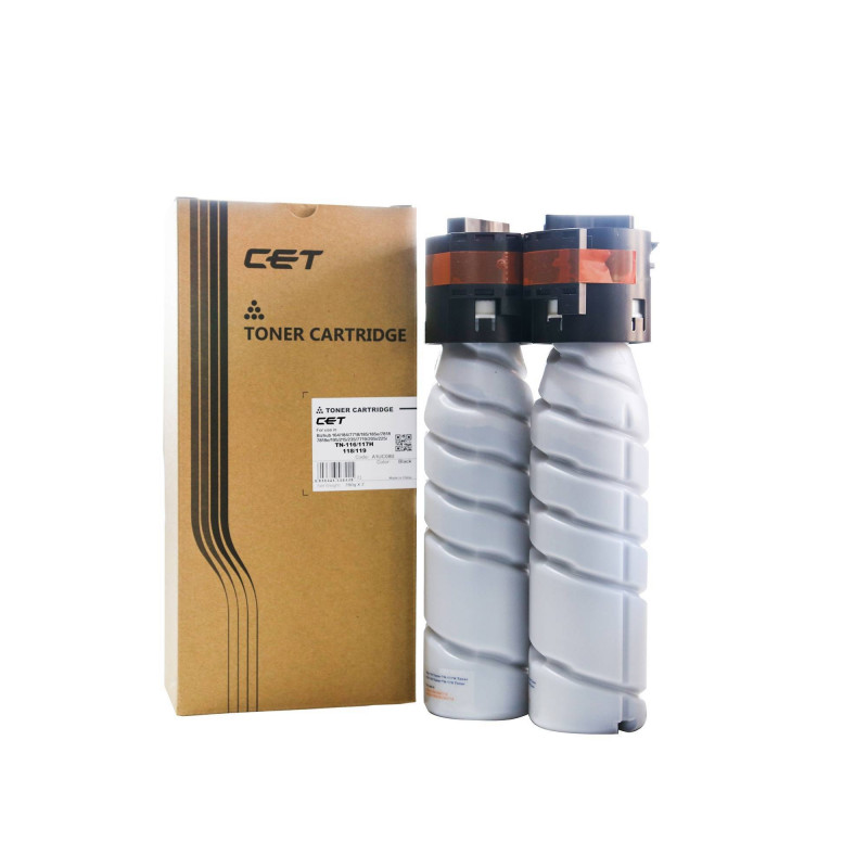 Тонер-картридж для KONICA MINOLTA Bizhub 164/184/195/215/235 (KB9) 280г, 12000 стр. (TN-116/TN-117H/TN-118/TN-119) CET