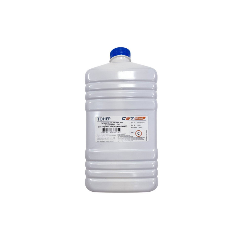 Тонер + носитель для CANON iR ADVANCE C3325i/3330i/3320 Cyan (TF8C + TF8D) 463г/бут (C-EXV49 / C-EXV49C) CET