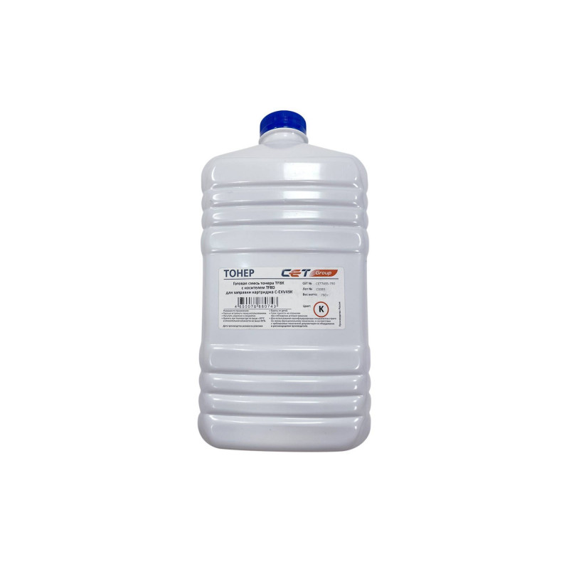 Тонер + носитель для CANON iR ADVANCE C3325i/3330i/3320 Black (TF8K + TF8D) 790г/бут (C-EXV49 / C-EXV49K) CET