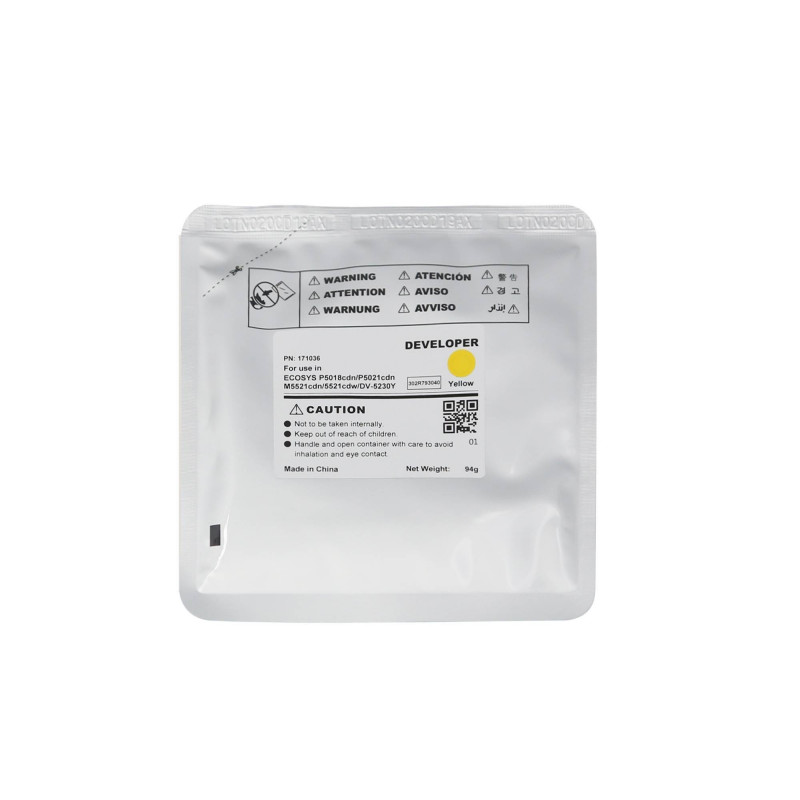 Девелопер для KYOCERA ECOSYS M5521cdn/P5021cdn/M5526cdw Yellow, 94г, 100000 стр. (DV-5230Y/302R793040) CET