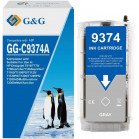 Картридж струйный G&G, аналог HP C9374A/№72 серый 130ml с чипом
