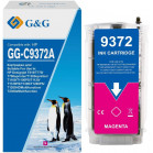 Картридж струйный G&G, аналог HP C9372A/№72 пурпурный 130ml с чипом