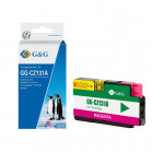 Картридж струйный G&G, аналог HP CZ131A пурпурный 26ml