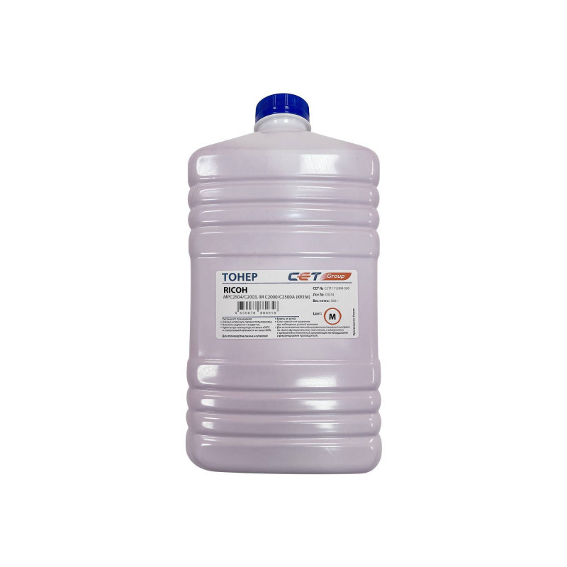 Тонер для RICOH MPC2504/C2003/ IM C2000/C2500A Magenta (KR1M) 500г/бут (842309/842313/842329/841927/842407) CET