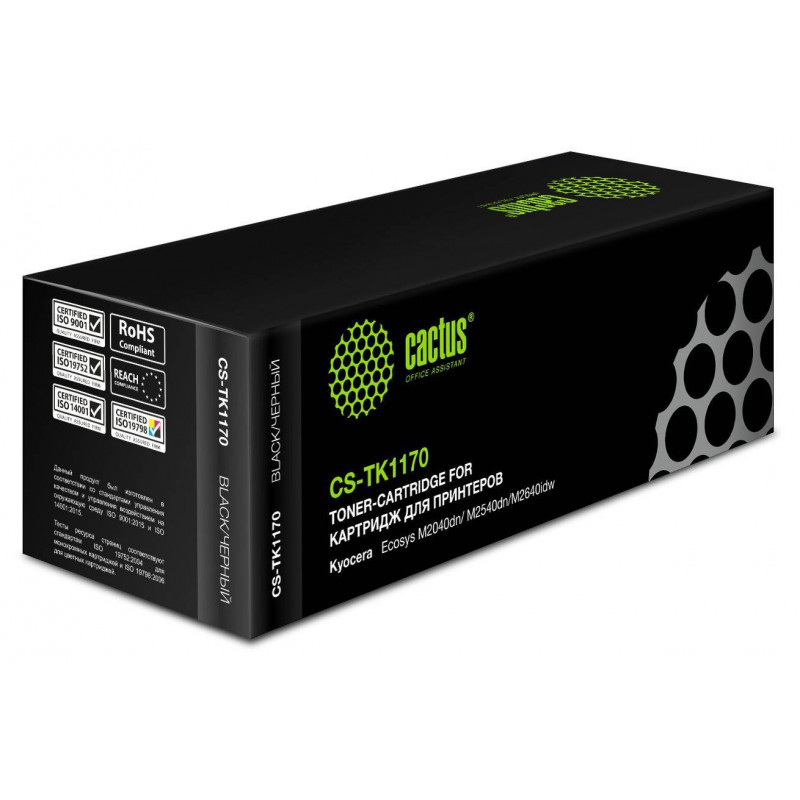Картридж лазерный Cactus CS-TK1170 TK-1170 черный (7200стр.) для Kyocera Ecosys M2040dn/ M2540dn/M26