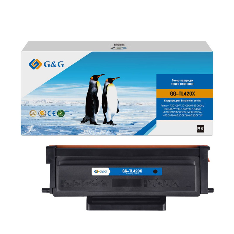 Картридж G&G, аналог Pantum TL420X черный 6k