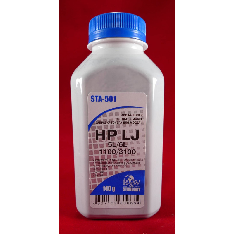 Тонер для картриджей C4092A/C3906A, FX-3/EP-22/EP-A (фл. 140г) B&W Standart фас.Россия