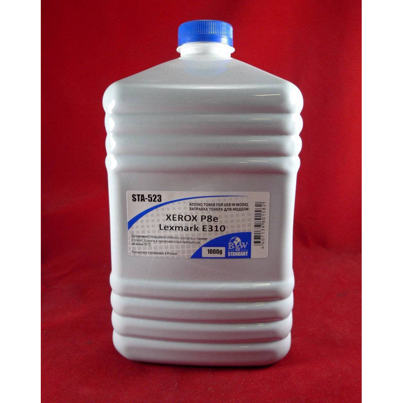 Тонер XEROX P8e, B210, Phaser 31xx/32xx/33xx/34xx/3500/3600, WC3210, Lexmark E310 (кан. 1кг) B&W Standart фас.Россия