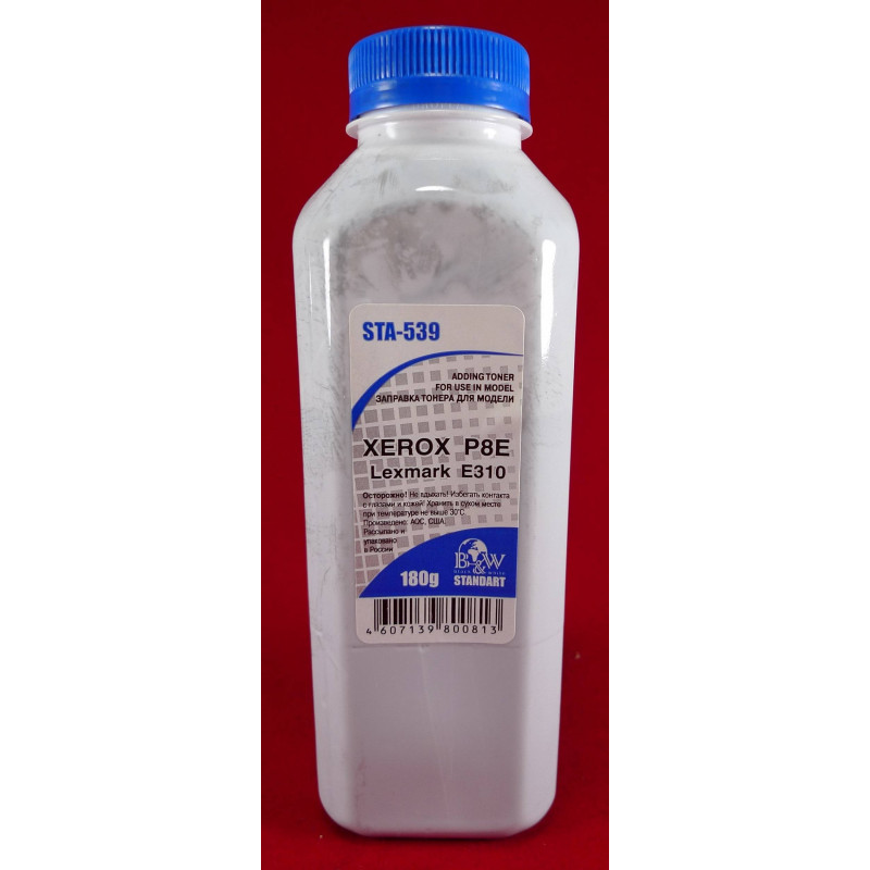 Тонер XEROX P8e/Lexmark E310 (фл,180 г) B&W Standart фас.Россия