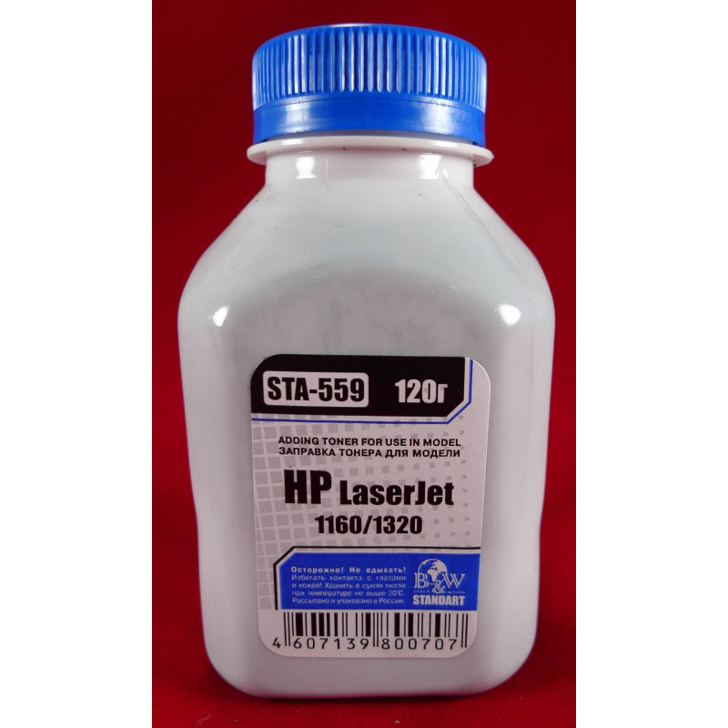 Тонер для картриджей Q5949A, CRG-708 (фл. 120г) B&W Standart фас.Россия