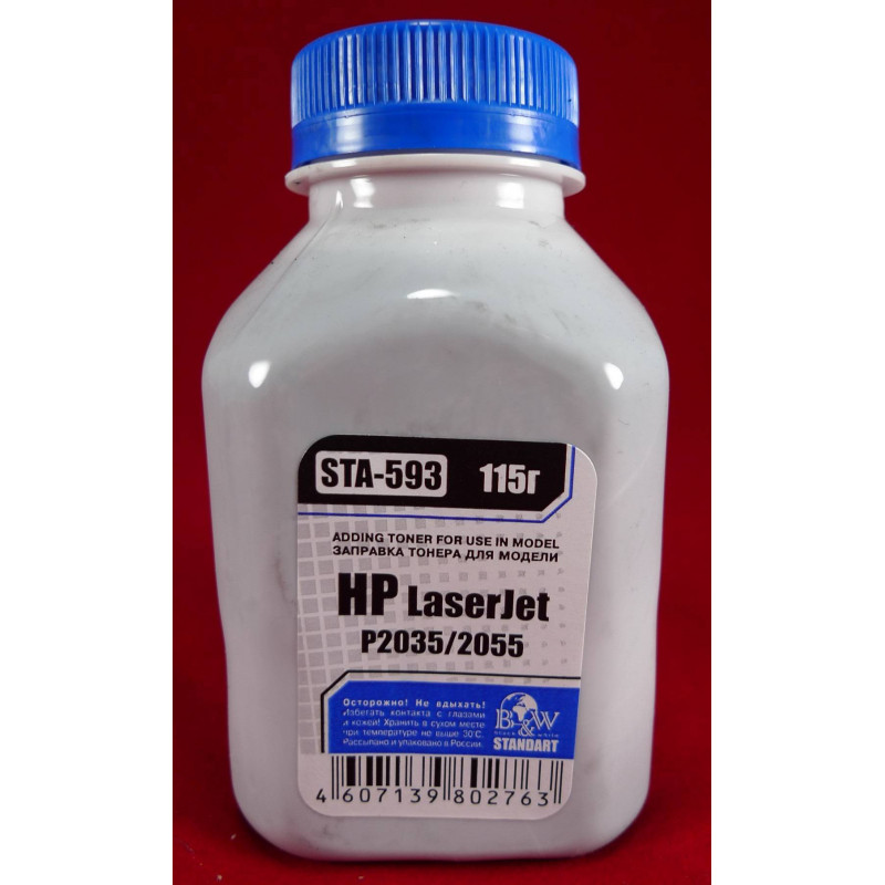 Тонер для картриджей CE505A/CF280A (фл. 115г) B&W Standart фас.Россия