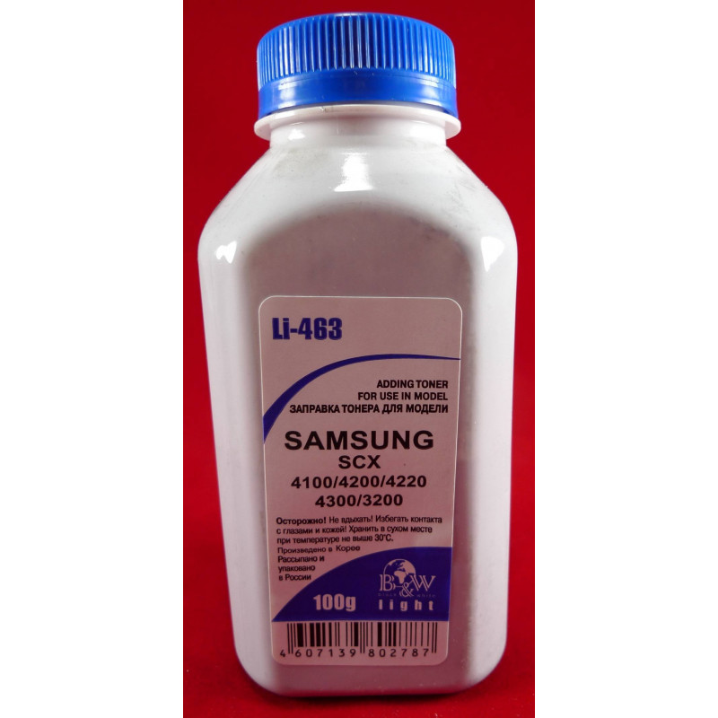 Тонер SAMSUNG ML-216x SCX 320x/340x/4100/4200/4220/4300, SL-M2020/2070 (фл. 100г) B&W Light фас.Россия
