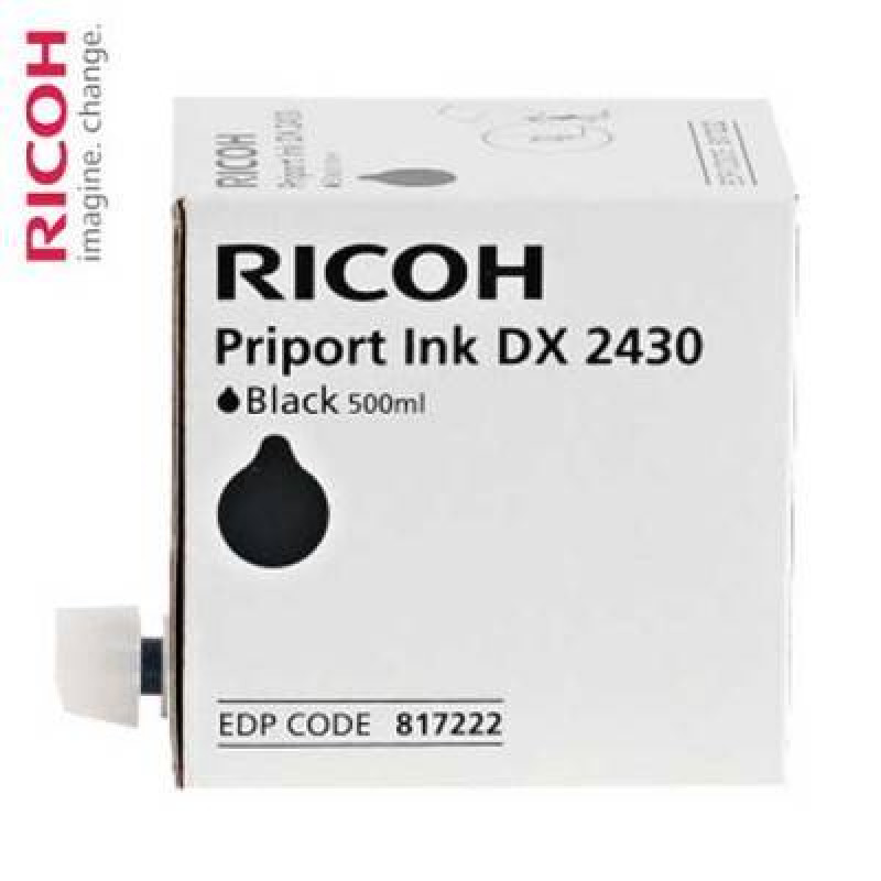 Чернила для дупликатора RICOH тип 2430 Priport DX 2330 2430 черные (817222) 1pcs * 500ml