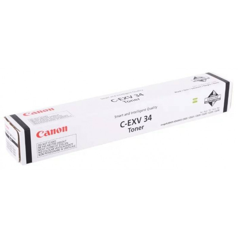 Тонер CANON C-EXV34 BK чёрный,  23 000 страниц