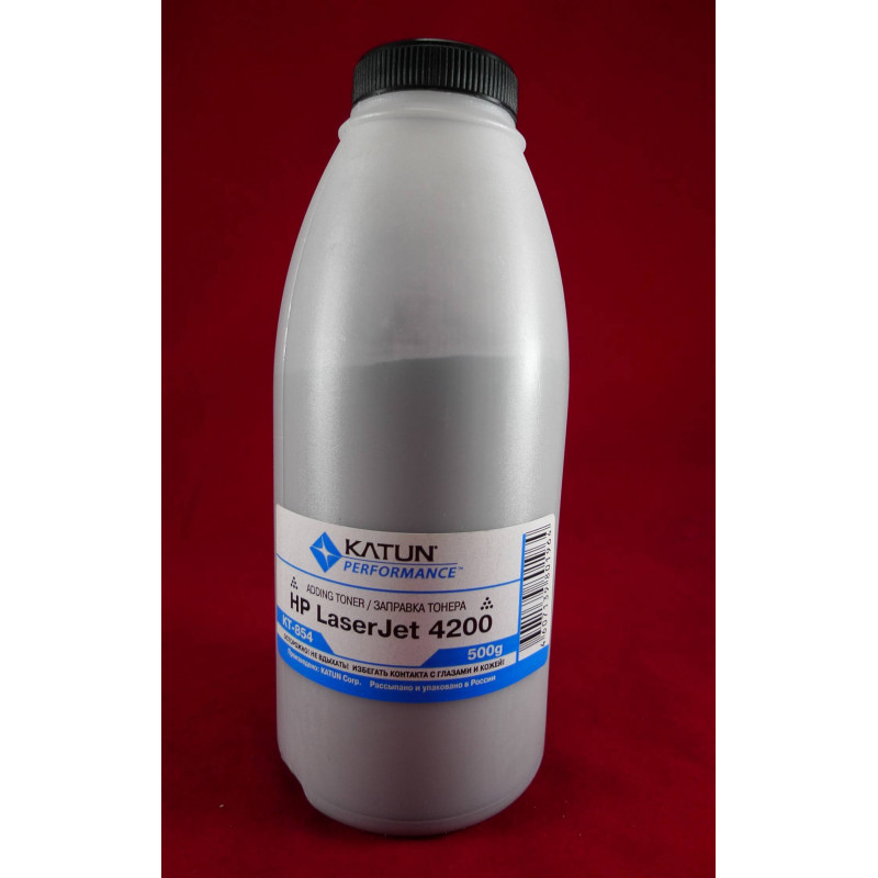 Тонер для картриджей Q1338A,Q5942A,Q7516A,CZ192A,CE255X,CRG-724H (фл. 500г) Katun фас.Россия