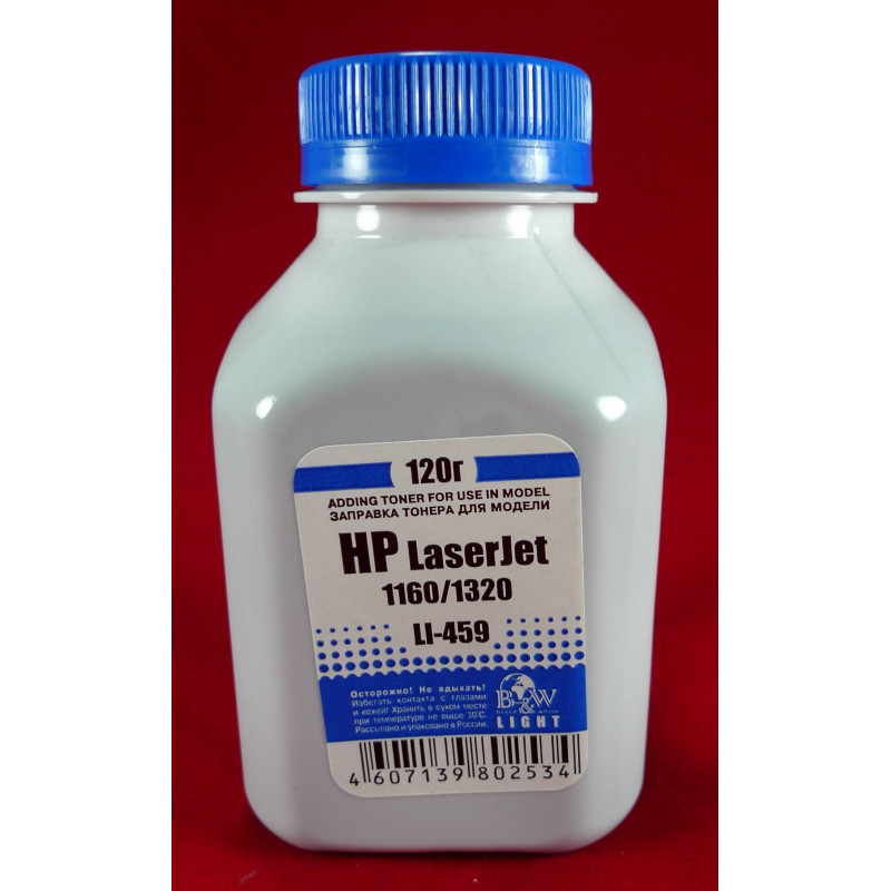 Тонер для картриджей Q5949A, CRG-708 (фл. 120г) B&W Light фас.Россия