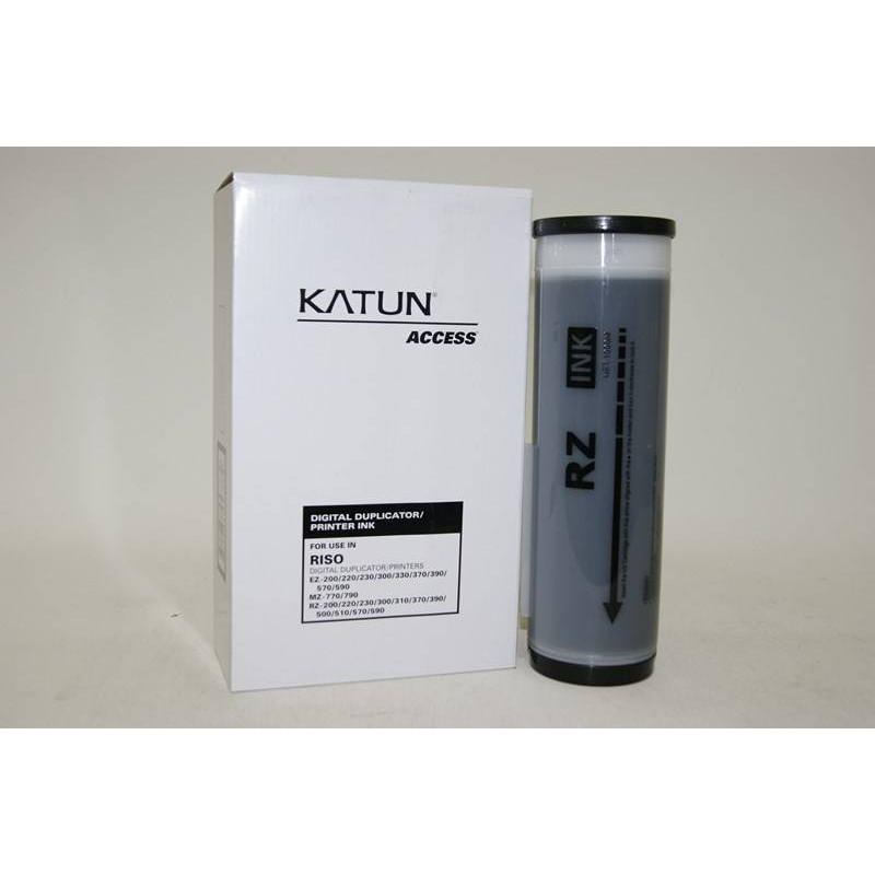 Краска RISO RZ/EZ 370/300/230/200 Black (1000мл) Katun (ПРОДАВАТЬ КРАТНО ДВУМ ШТУКАМ!!!)