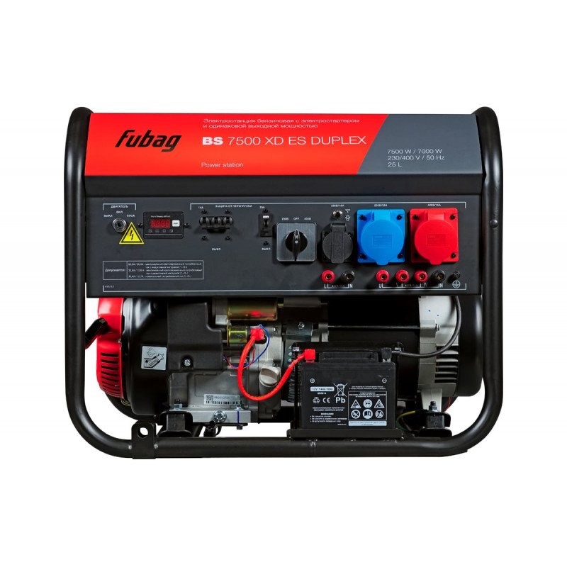 Генератор бензиновый FUBAG BS 7500 XD ES Duplex