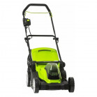 Газонокосилка аккумуляторная Greenworks G24X2LM41, 24В (2 АКБ 4 Ач и ЗУ)