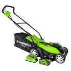 Газонокосилка аккумуляторная Greenworks G40LM35 АКБ G-MAX (АКБ 4 А.ч; ЗУ)