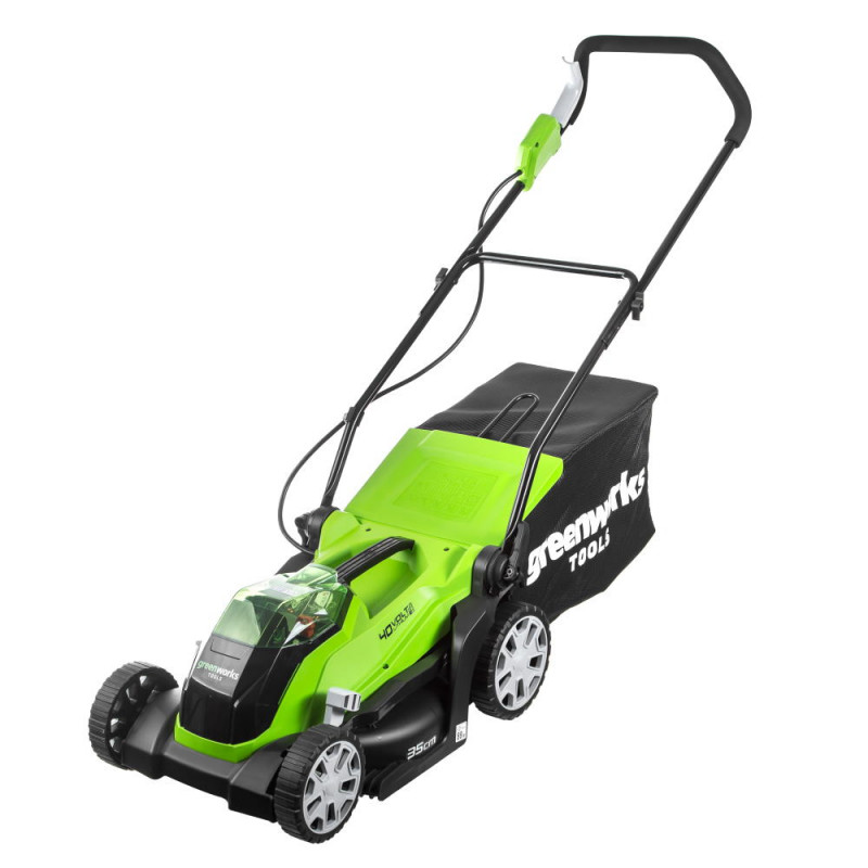 Газонокосилка аккумуляторная Greenworks G40LM35 АКБ G-MAX (АКБ 4 А.ч; ЗУ) Газонокосилка аккумуляторная Greenworks G40LM35 АКБ G-MAX (АКБ 4 А.ч; ЗУ)