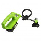 Триммер аккумуляторный Greenworks G24LT25, 24v( с АКБ 2 А·ч и ЗУ)