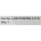 Патч-корд Lanmaster LAN-PC45/S5E-3.0-YL FTP RJ-45 вил.-вилка RJ-45 кат.5E 3м желтый LSZH