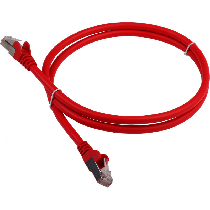 Патч-корд Lanmaster LAN-PC45/S6-2.0-RD FTP RJ-45 вил.-вилка RJ-45 кат.6 2м красный LSZH