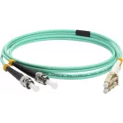 Патч-корд Lanmaster LAN-2LC-2ST/OM3-1.0 2x9/125 OS1/OS2 LC дуплекс-ST дуплекс 1м LSZH