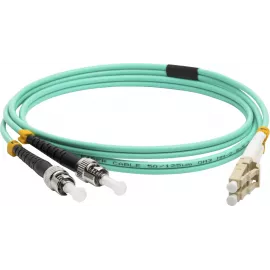 Патч-корд Lanmaster LAN-2LC-2ST/OM3-1.0 2x9/125 OS1/OS2 LC дуплекс-ST дуплекс 1м LSZH