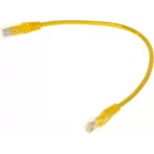 Патч-корд Lanmaster TWT-45-45-0.3-YL UTP RJ-45 вил.-вилка RJ-45 кат.5E 0.3м желтый ПВХ
