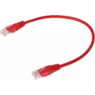 Патч-корд Lanmaster TWT-45-45-0.3-RD RJ-45 вил.-вилка RJ-45 кат.5E 0.3м красный ПВХ (уп.:1шт)