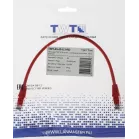 Патч-корд Lanmaster TWT-45-45-0.3-RD RJ-45 вил.-вилка RJ-45 кат.5E 0.3м красный ПВХ (уп.:1шт)