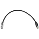 Патч-корд Lanmaster TWT-45-45-0.3-BK UTP RJ-45 вил.-вилка RJ-45 кат.5E 0.3м черный ПВХ (уп.:1шт)