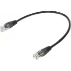 Патч-корд Lanmaster TWT-45-45-0.3-BK UTP RJ-45 вил.-вилка RJ-45 кат.5E 0.3м черный ПВХ (уп.:1шт)