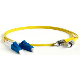 Патч-корд Lanmaster TWT-2ST-2LC/SU-1.5 2x9/125 OS1/OS2 ST дуплекс-LC дуплекс 1.5м ПВХ желтый