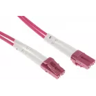 Патч-корд Lanmaster LAN-2LC-2LC/OM4H-1.0 2x50/125 OM4 LC дуплекс-LC дуплекс 1м LSZH розовый