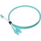 Патч-корд Lanmaster LAN-2LC-2SC/OM3-1.0 2x50/125 OM3 LC дуплекс-SC дуплекс 1м LSZH