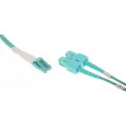 Патч-корд Lanmaster LAN-2LC-2SC/OM3-1.0 2x50/125 OM3 LC дуплекс-SC дуплекс 1м LSZH