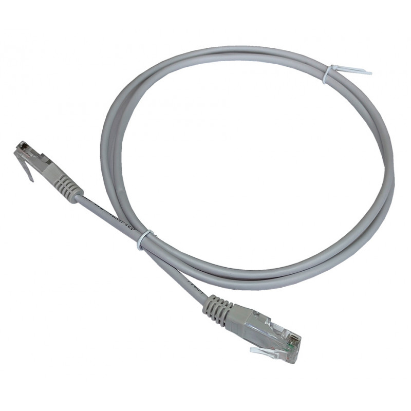 Патч-корд Lanmaster TWT2-45-45-3.0-GY RJ-45 вил.-вилка RJ-45 кат.5E 3м серый ПВХ