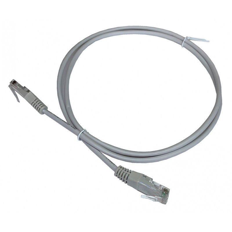 Патч-корд Lanmaster TWT2-45-45-5.0-GY RJ-45 вил.-вилка RJ-45 кат.5E 5м серый ПВХ