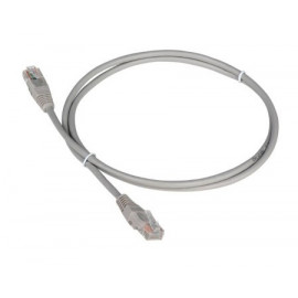 Патч-корд Lanmaster TWT-45-45-0.15-GY UTP RJ-45 вил.-вилка RJ-45 кат.5E 0.15м серый ПВХ (уп.:1шт)