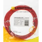 Патч-корд Lanmaster LAN-PC45/S5E-3.0-RD FTP RJ-45 вил.-вилка RJ-45 кат.5E 3м красный LSZH (уп.:1шт)
