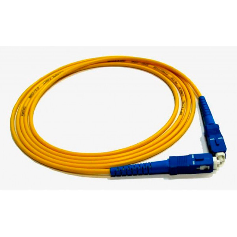 Патч-корд Lanmaster LAN-SC-SC/SU-5.0 1x9/125 OS1/OS2 SC-SC 5м LSZH оранжевый