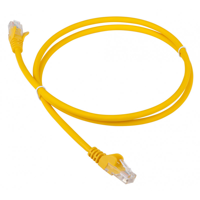 Патч-корд Lanmaster LAN-PC45/U5E-5.0-YL UTP RJ-45 вил.-вилка RJ-45 кат.5E 5м желтый LSZH (уп.:1шт)