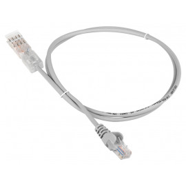 Патч-корд Lanmaster LAN-45-P2-2M UTP RJ-45 вил.-110 кат.5E 2м серый ПВХ