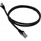 Патч-корд Lanmaster LAN-PC45/S6-1.0-BK FTP вилка RJ-45-вилка RJ-45 кат.6 1м чёрный LSZH (уп.:1шт)