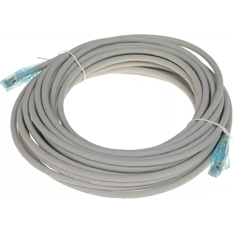 Патч-корд Hyperline PC-LPM-UTP-RJ45-RJ45-C6-10M-LSZH-GY UTP RJ-45 вил.-вилка RJ-45 кат.6 10м серый LSZH