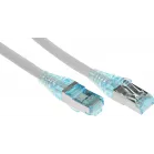 Патч-корд Hyperline PC-LPM-STP-RJ45-RJ45-C6-1M-LSZH-GY U/FTP RJ-45 вил.-вилка RJ-45 кат.6 1м серый LSZH 26AWG